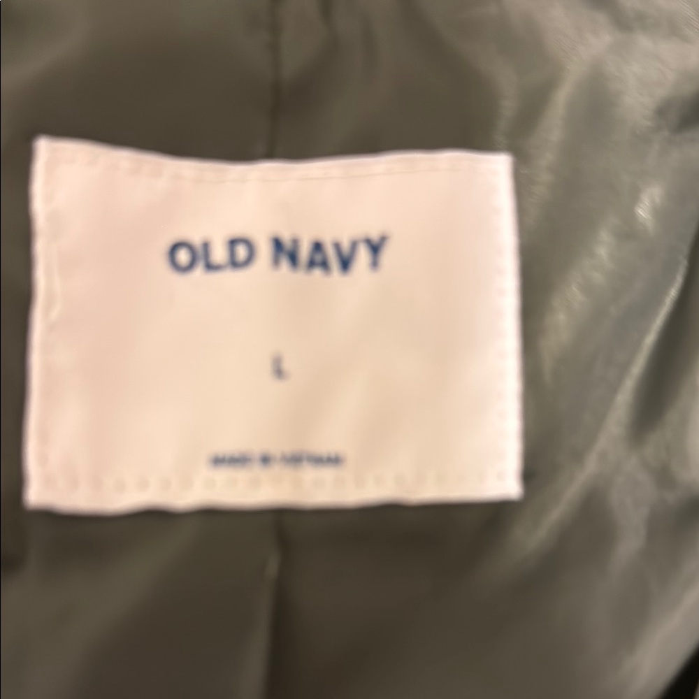 Old Navy Green Utility Jacket Durable Cotton Design - Picture 3 of 7